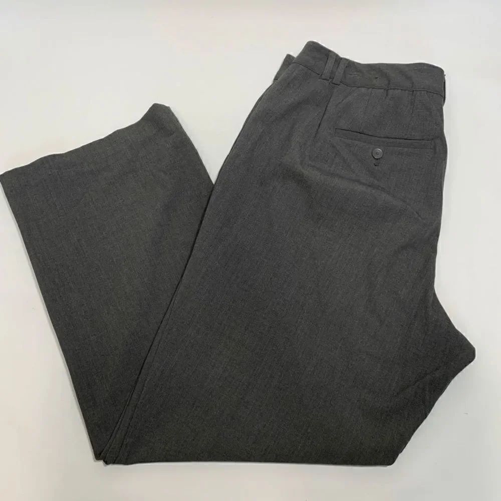 Lane Bryant Gray Flat Front Trouser